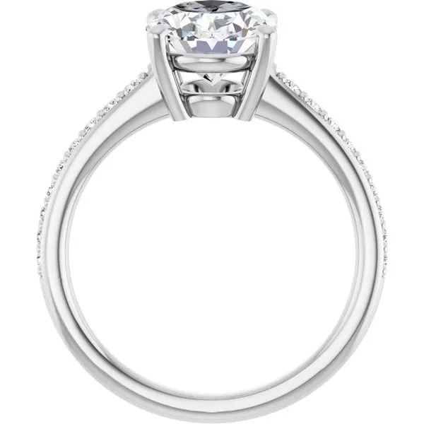 V-End Prong Engagement Ring Image 2 Futer Bros Jewelers York, PA