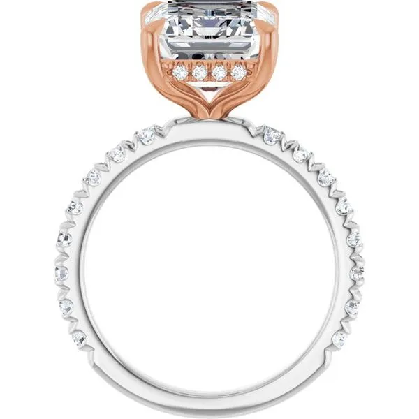 Claw-Prong Hidden Halo-Style Engagement Ring Image 2 J. Thomas Jewelers Rochester Hills, MI