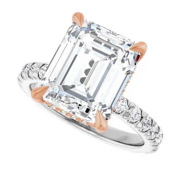 Claw-Prong Hidden Halo-Style Engagement Ring Image 5 J. Thomas Jewelers Rochester Hills, MI