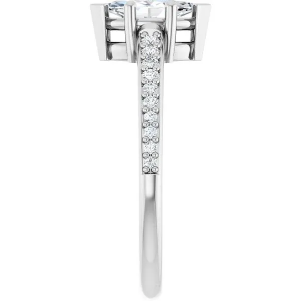 V-End Prong Engagement Ring Image 4 Rox Atlanta Jewelers Decatur, GA
