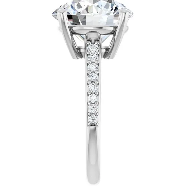 V-End Prong Engagement Ring Image 4 Futer Bros Jewelers York, PA