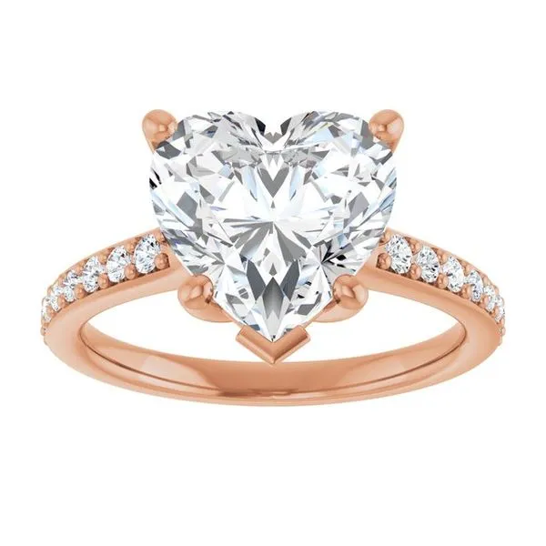 V-End Prong Engagement Ring Image 3 Rox Atlanta Jewelers Decatur, GA
