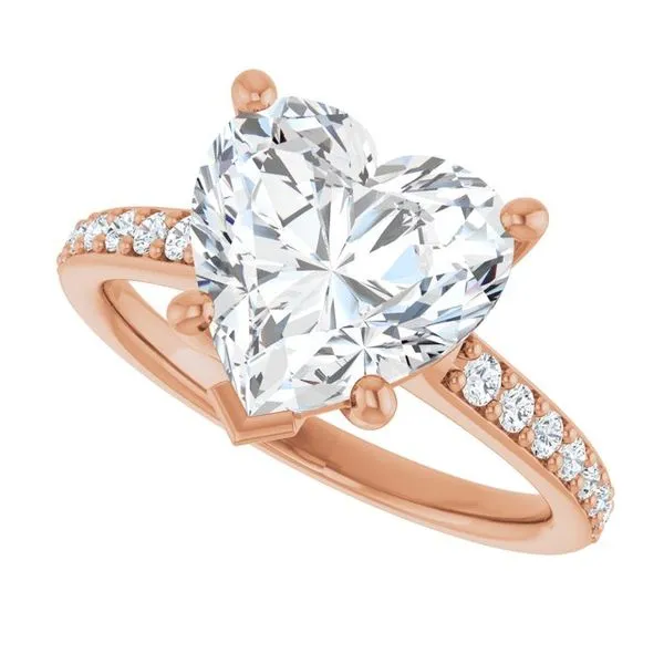 V-End Prong Engagement Ring Image 5 Futer Bros Jewelers York, PA