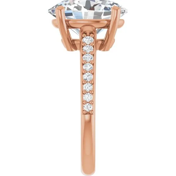 V-End Prong Engagement Ring Image 4 Rox Atlanta Jewelers Decatur, GA