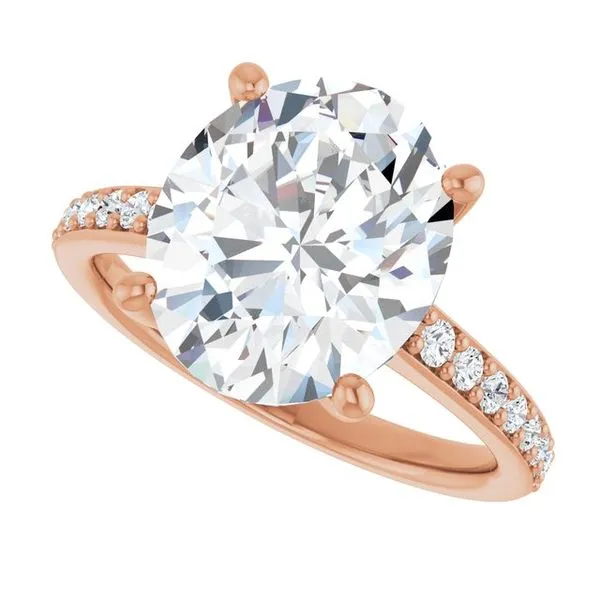 V-End Prong Engagement Ring Image 5 Futer Bros Jewelers York, PA