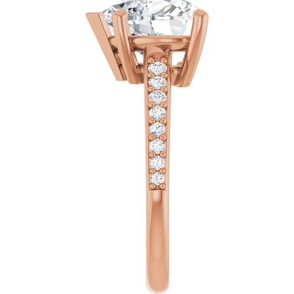 V-End Prong Engagement Ring Image 4 Futer Bros Jewelers York, PA