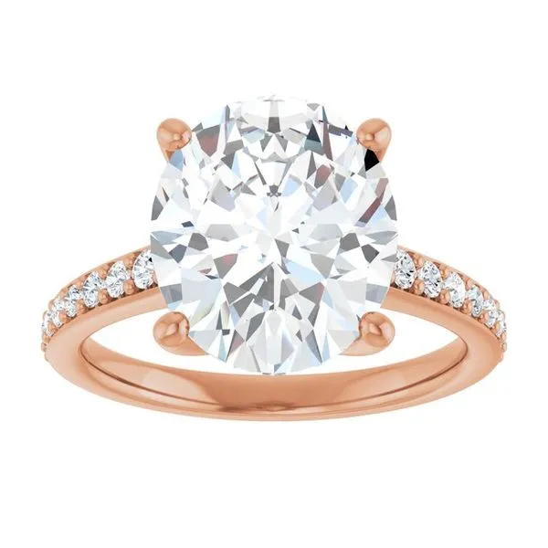 V-End Prong Engagement Ring Image 3 Rox Atlanta Jewelers Decatur, GA