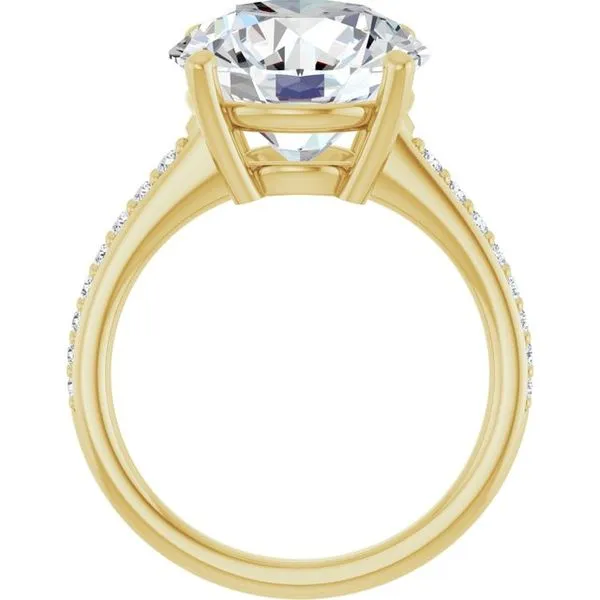 V-End Prong Engagement Ring Image 2 Futer Bros Jewelers York, PA