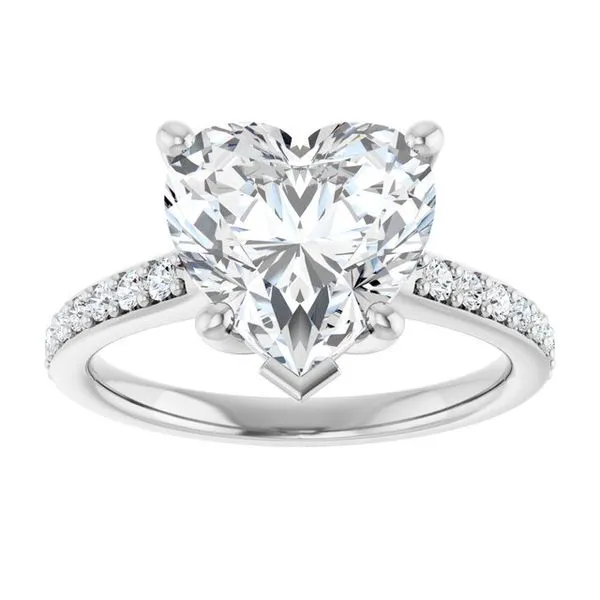 V-End Prong Engagement Ring Image 3 Eskews Fine Jewelers Lee's Summit, MO