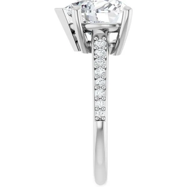 V-End Prong Engagement Ring Image 4 Rox Atlanta Jewelers Decatur, GA