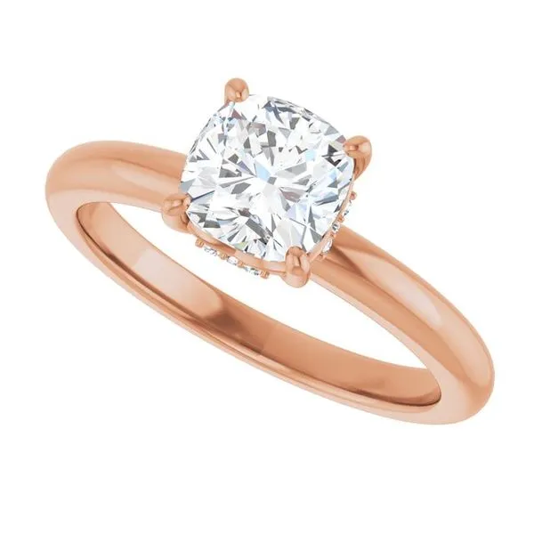 Hidden Halo-Style Engagement Ring Image 5 Raleigh Diamond Fine Jewelry Raleigh, NC