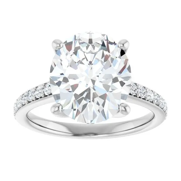 V-End Prong Engagement Ring Image 3 Futer Bros Jewelers York, PA