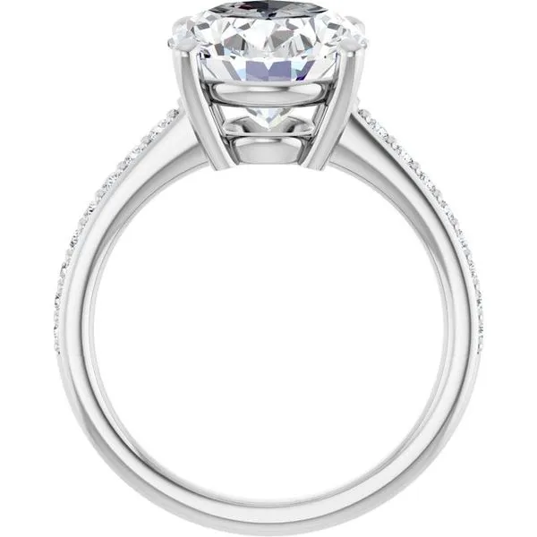 V-End Prong Engagement Ring Image 2 Futer Bros Jewelers York, PA