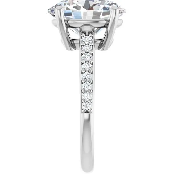 V-End Prong Engagement Ring Image 4 Futer Bros Jewelers York, PA