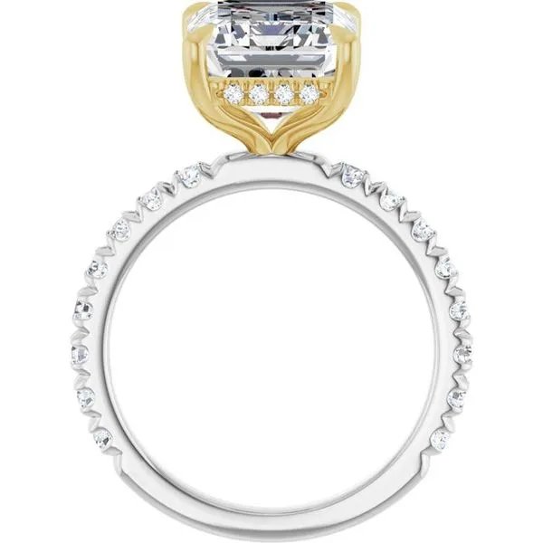 Claw-Prong Hidden Halo-Style Engagement Ring Image 2 Clater Jewelers Louisville, KY