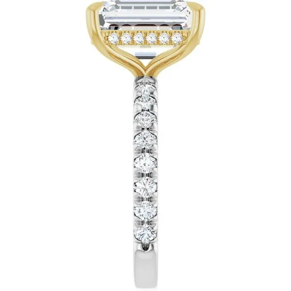 Claw-Prong Hidden Halo-Style Engagement Ring Image 4 J. Thomas Jewelers Rochester Hills, MI