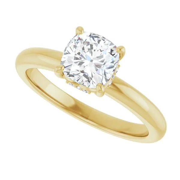 Hidden Halo-Style Engagement Ring Image 5 Raleigh Diamond Fine Jewelry Raleigh, NC