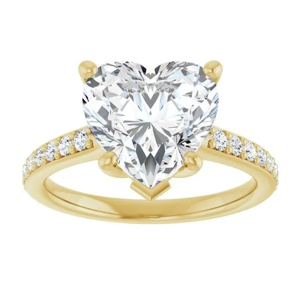 V-End Prong Engagement Ring Image 3 Futer Bros Jewelers York, PA