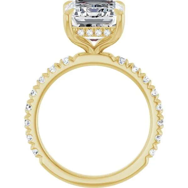 Claw-Prong Hidden Halo-Style Engagement Ring Image 2 Futer Bros Jewelers York, PA