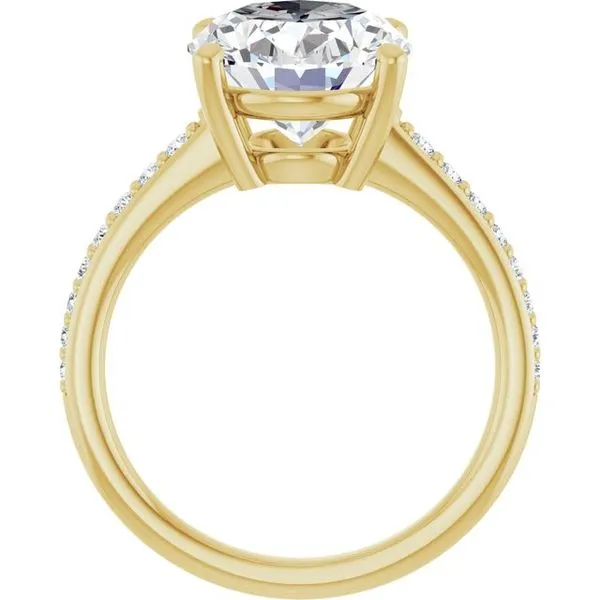 V-End Prong Engagement Ring Image 2 Futer Bros Jewelers York, PA