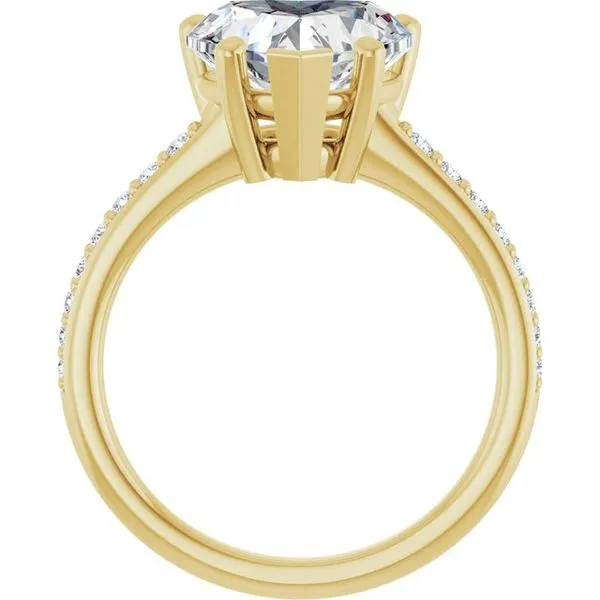 V-End Prong Engagement Ring Image 2 Futer Bros Jewelers York, PA