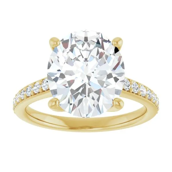 V-End Prong Engagement Ring Image 3 Futer Bros Jewelers York, PA