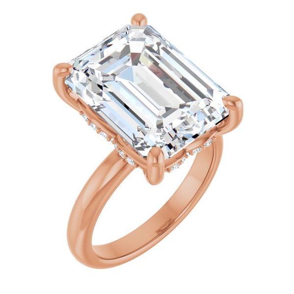 Hidden Halo-Style Engagement Ring