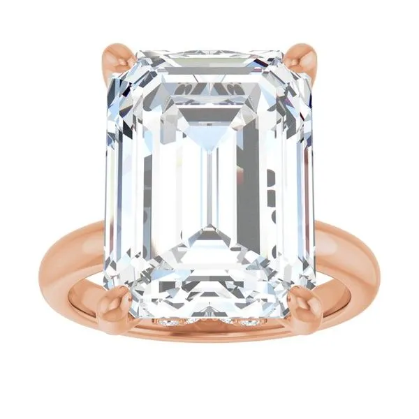 Hidden Halo-Style Engagement Ring Image 3 Raleigh Diamond Fine Jewelry Raleigh, NC