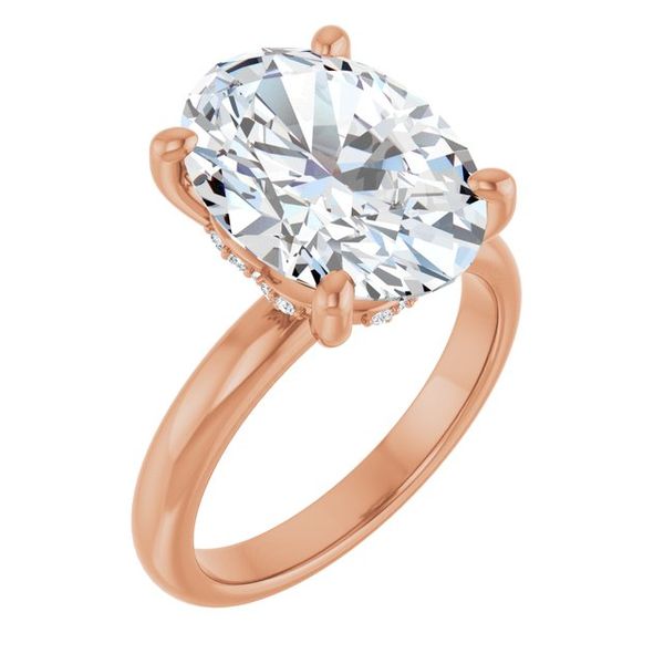 Hidden Halo-Style Engagement Ring
