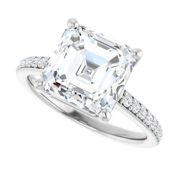 V-End Prong Engagement Ring Image 5 Rox Atlanta Jewelers Decatur, GA