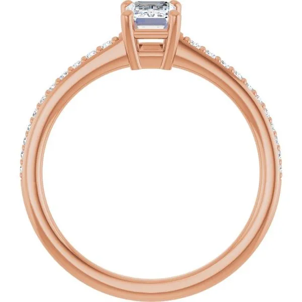 V-End Prong Engagement Ring Image 2 Eskews Fine Jewelers Lee's Summit, MO