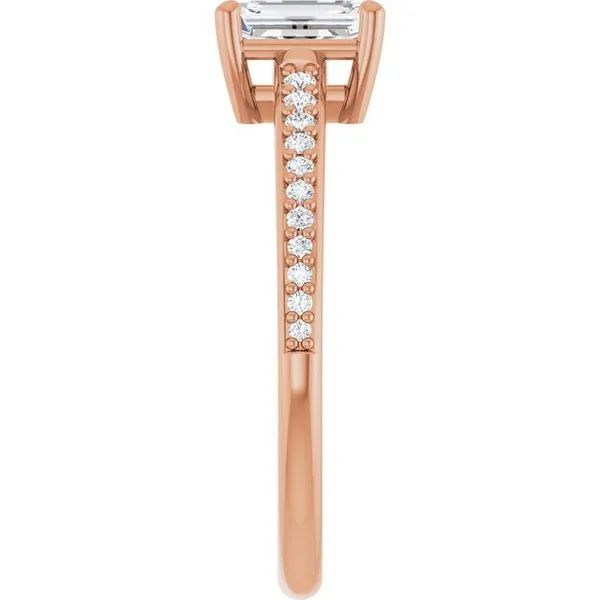 V-End Prong Engagement Ring Image 4 Eskews Fine Jewelers Lee's Summit, MO