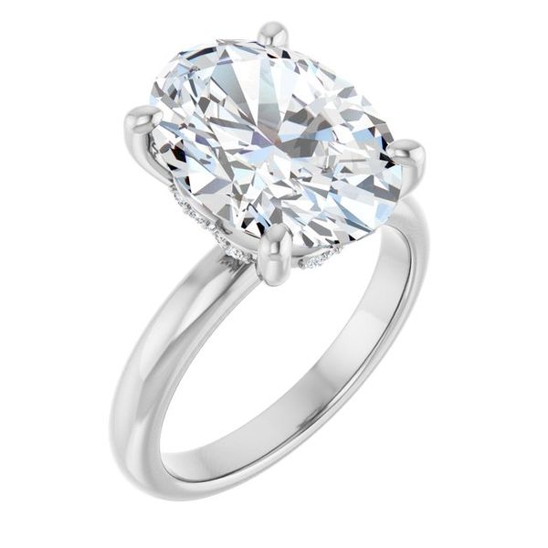 Hidden Halo-Style Engagement Ring
