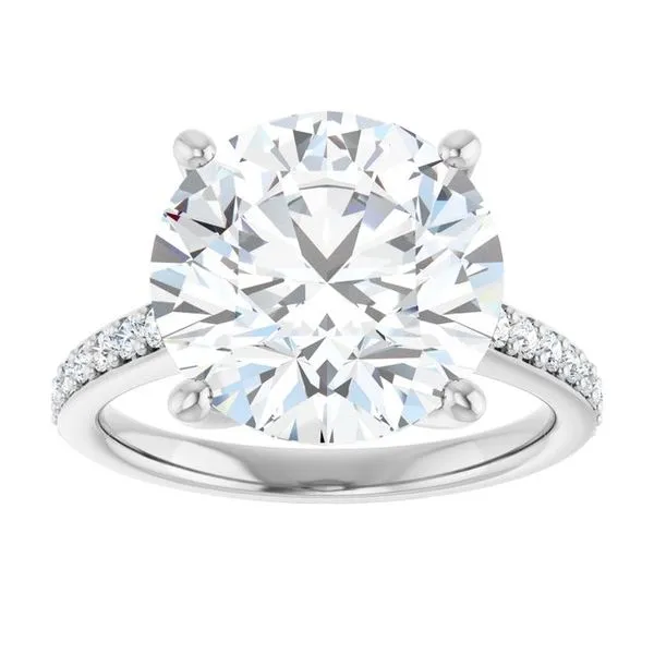 V-End Prong Engagement Ring Image 3 Rox Atlanta Jewelers Decatur, GA
