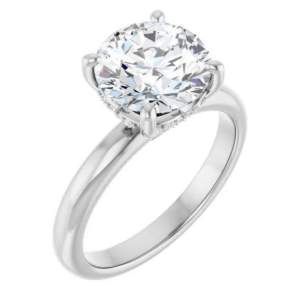 Hidden Halo-Style Engagement Ring Raleigh Diamond Fine Jewelry Raleigh, NC