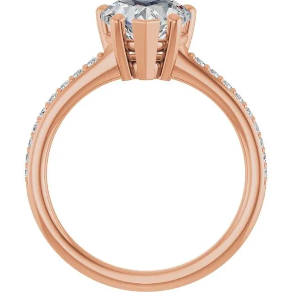 V-End Prong Engagement Ring Image 2 Futer Bros Jewelers York, PA