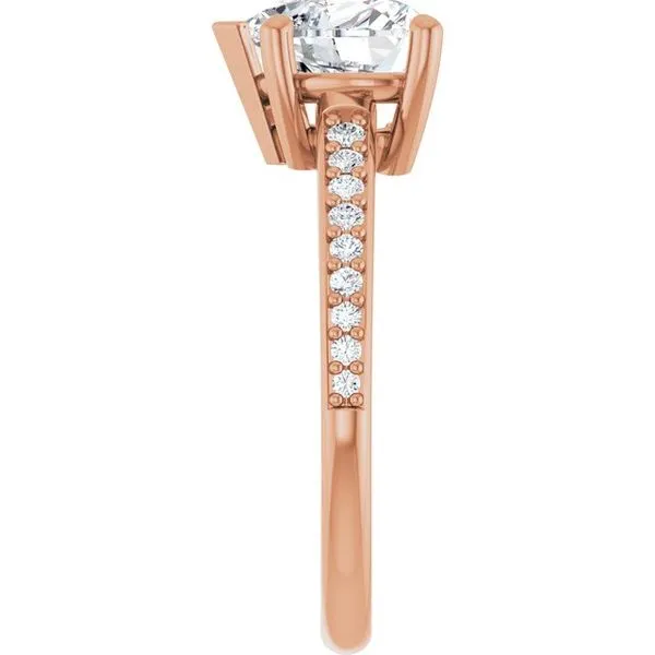 V-End Prong Engagement Ring Image 4 Rox Atlanta Jewelers Decatur, GA