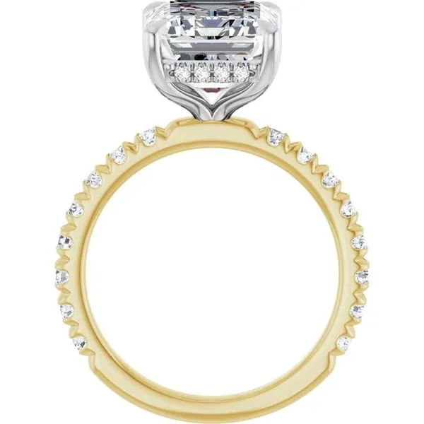 Claw-Prong Hidden Halo-Style Engagement Ring Image 2 Jimmy Smith Jewelers Decatur, AL