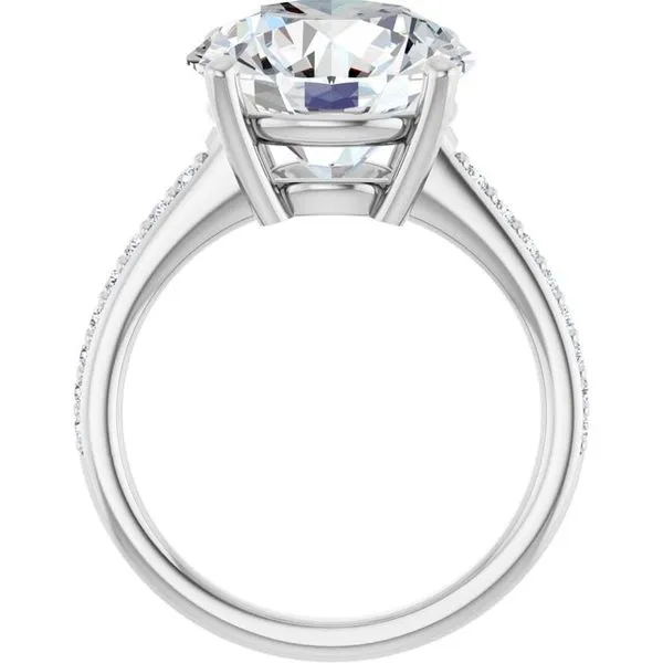 V-End Prong Engagement Ring Image 2 Eskews Fine Jewelers Lee's Summit, MO