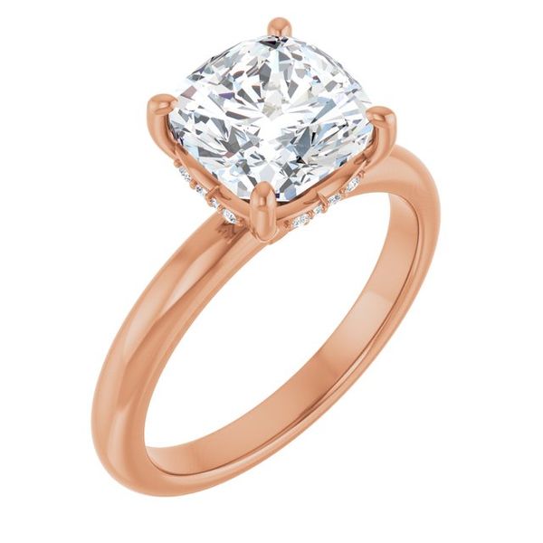 Hidden Halo-Style Engagement Ring