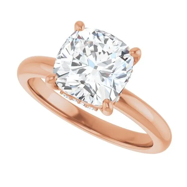 Hidden Halo-Style Engagement Ring Image 5 Raleigh Diamond Fine Jewelry Raleigh, NC