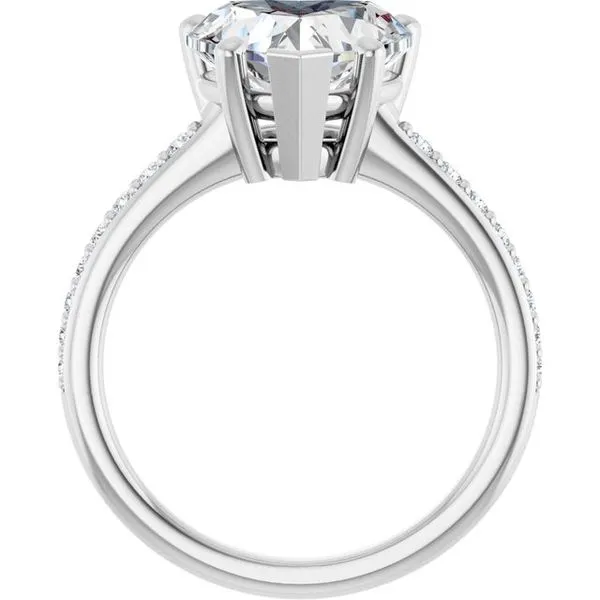 V-End Prong Engagement Ring Image 2 Eskews Fine Jewelers Lee's Summit, MO