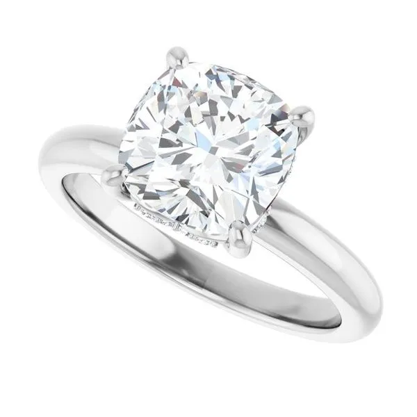 Hidden Halo-Style Engagement Ring Image 5 Raleigh Diamond Fine Jewelry Raleigh, NC