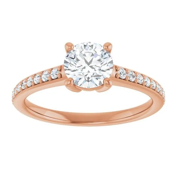 V-End Prong Engagement Ring Image 3 Rox Atlanta Jewelers Decatur, GA