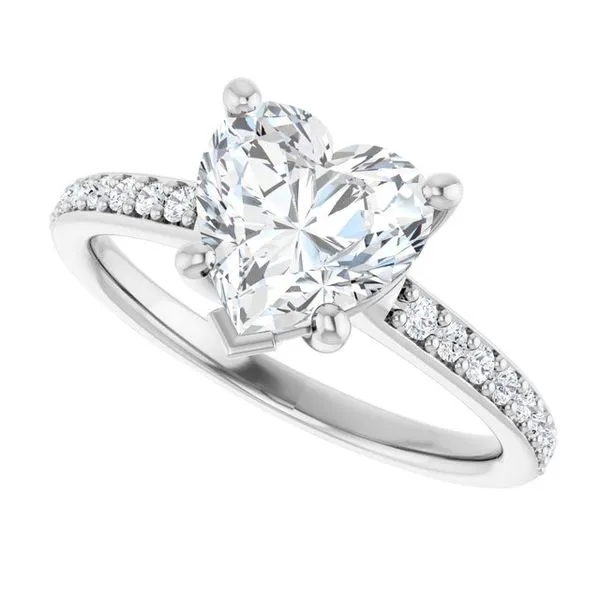 V-End Prong Engagement Ring Image 5 Rox Atlanta Jewelers Decatur, GA