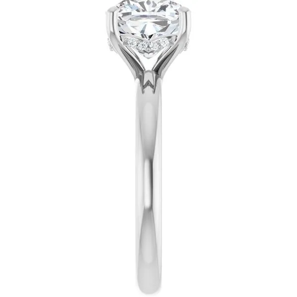 Hidden Halo-Style Engagement Ring Image 4 Raleigh Diamond Fine Jewelry Raleigh, NC