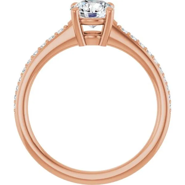 V-End Prong Engagement Ring Image 2 Rox Atlanta Jewelers Decatur, GA