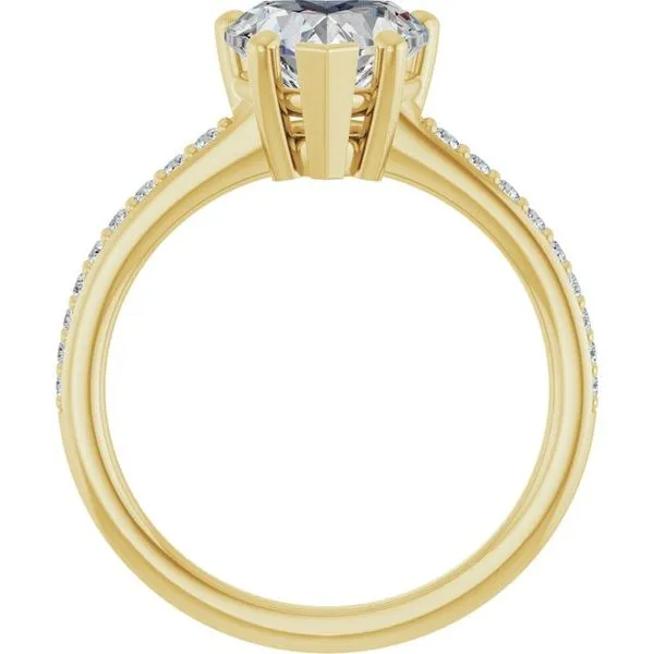 V-End Prong Engagement Ring Image 2 Rox Atlanta Jewelers Decatur, GA