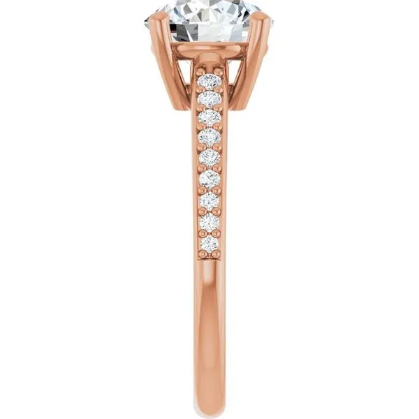 V-End Prong Engagement Ring Image 4 Eskews Fine Jewelers Lee's Summit, MO