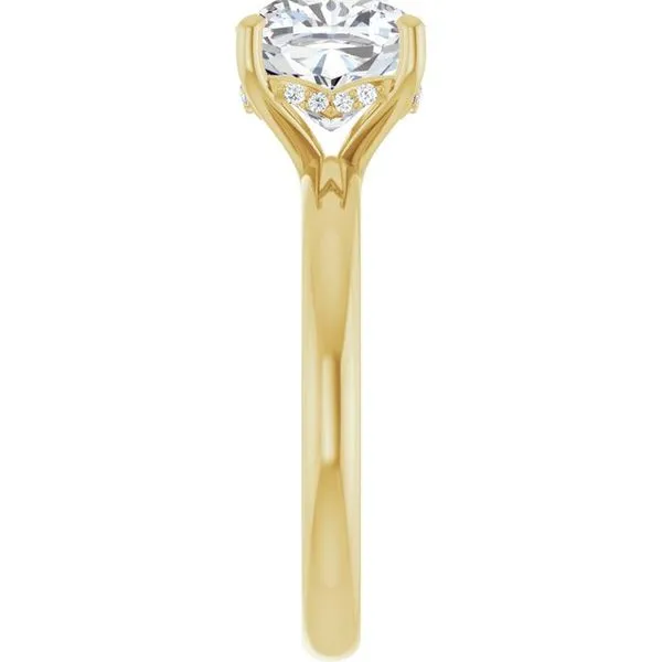 Hidden Halo-Style Engagement Ring Image 4 Raleigh Diamond Fine Jewelry Raleigh, NC